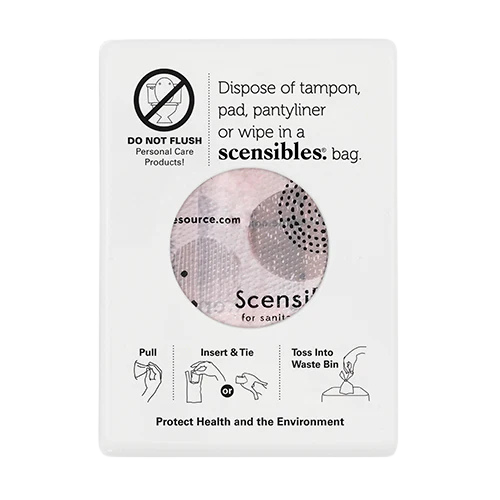 SDW Feminine Hygiene Disposal Bag Dispenser - White