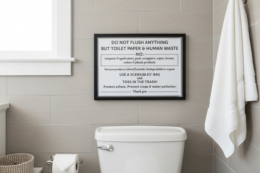 Do Not Flush Sign