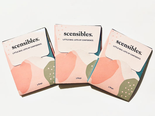 Travel Packs-Scensibles Personal Disposal Bags for Sanitary Pads and Tampons